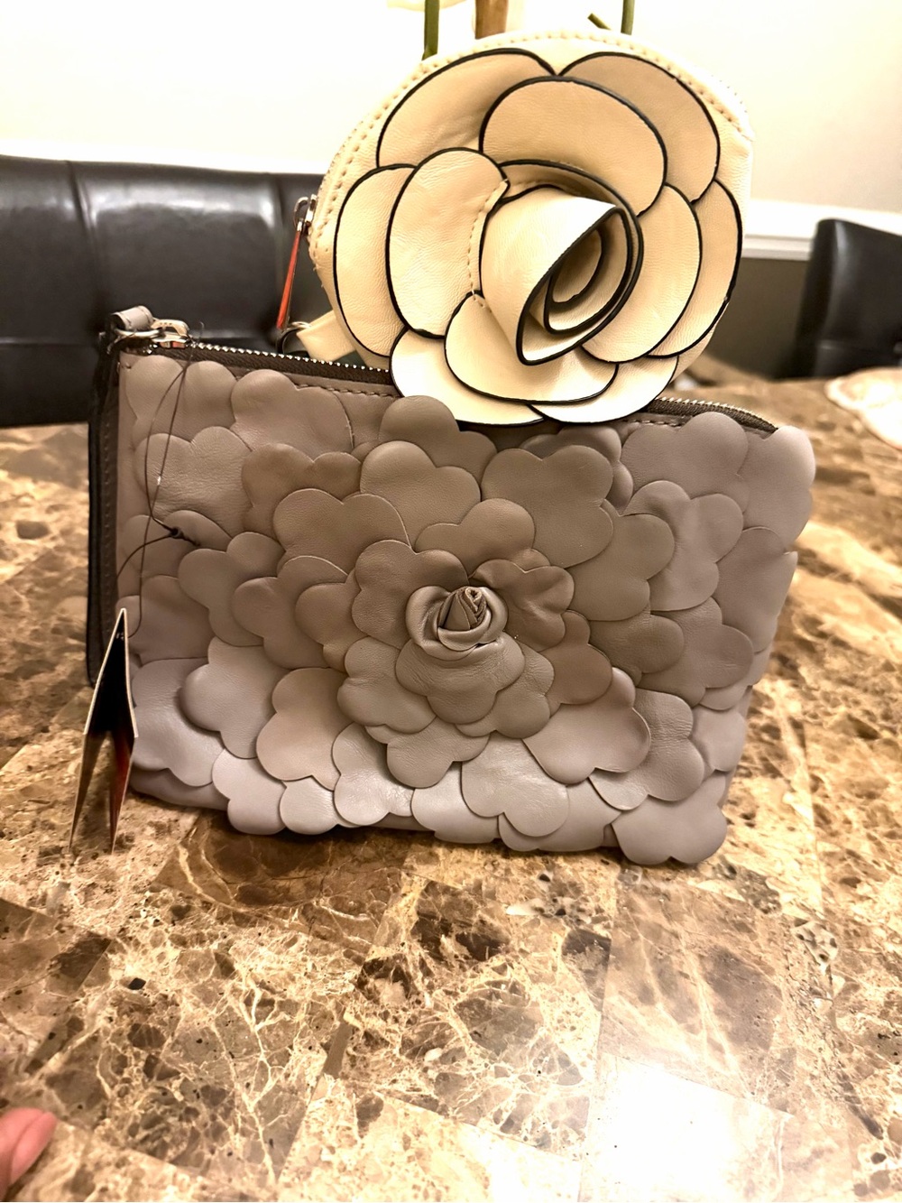 Patricia Nash Galina Petals Leather Crossbody with Unbranded Flower Mini Bag - Picture 11 of 13